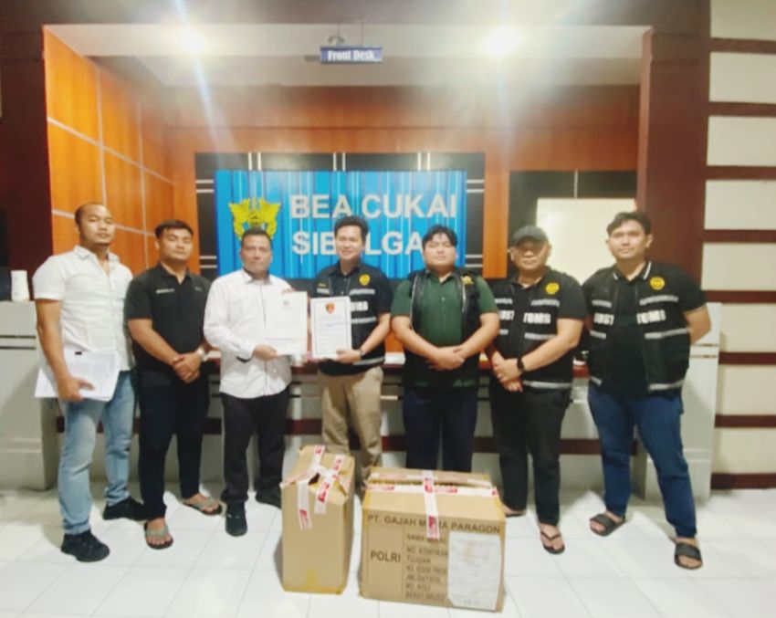 Polres Padang Lawas Limpahkan 2 Kasus Rokok Ilegal ke Bea Cukai Sibolga