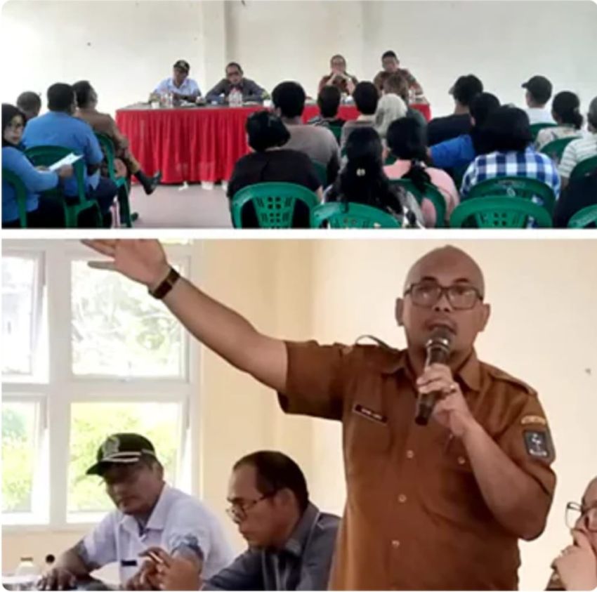 Liput Rapat Bantuan Korban Bencana di aula Kantor Camat Sibolga Utara , Wartawan Diusir...eeh Ditanya Kompetensinya