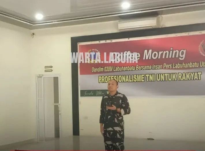 Dandim 0209/LB Gelar Coffee Morning Bersama Pers Labuhanbatu Utara.