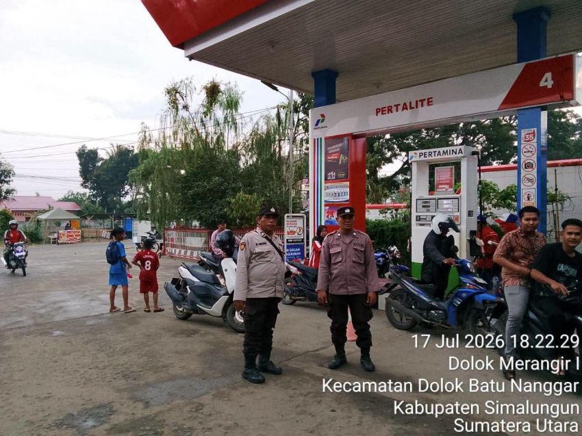 Pantau 15 SPBU di Simalungun, Polres Pastikan Stok BBM Terkendali dan Situasi Aman Tertib