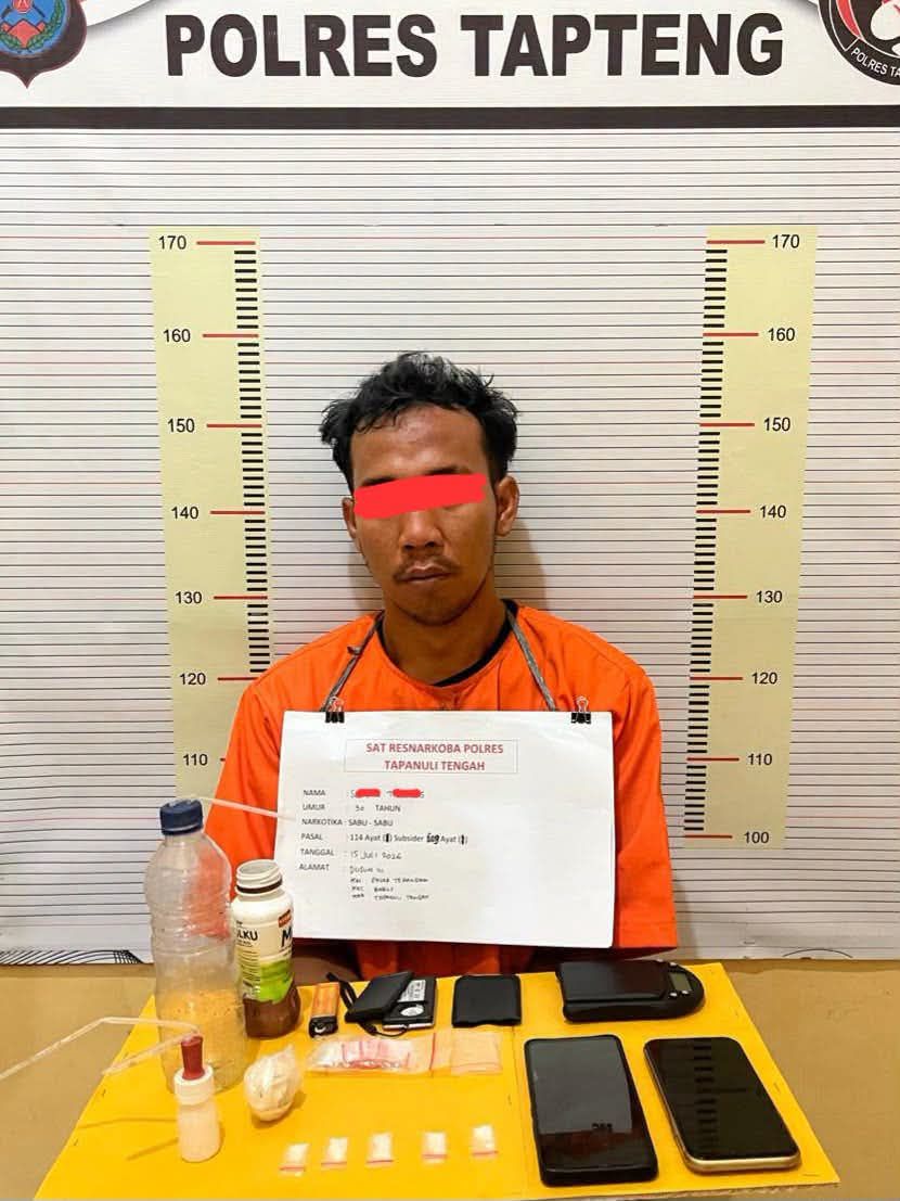 Polres Tapanuli Tengah Bekuk Seorang Nelayan Terkait Kasus Narkotika di Barus