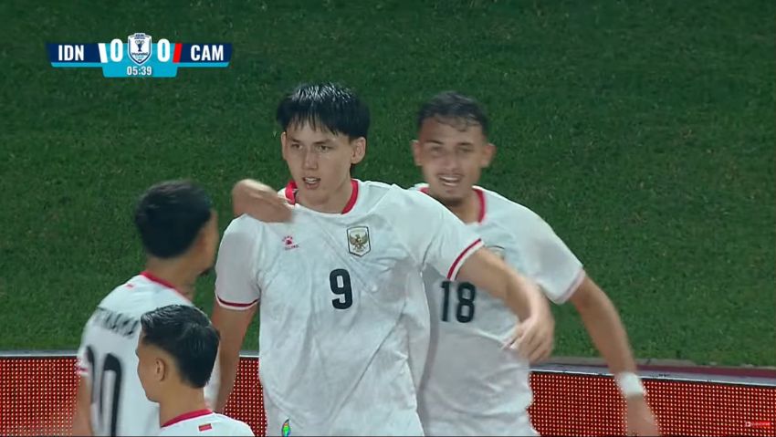 Timnas Indonesia Unggul Sementara 3-0 atas Kamboja, Debut Baker Langsung Cetak 2 Gol