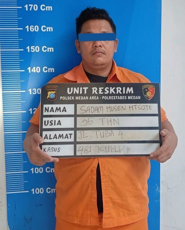 Polsek Medan Area Tangkap Terduga Maling Emas 117 Gram Milik Orangtuanya