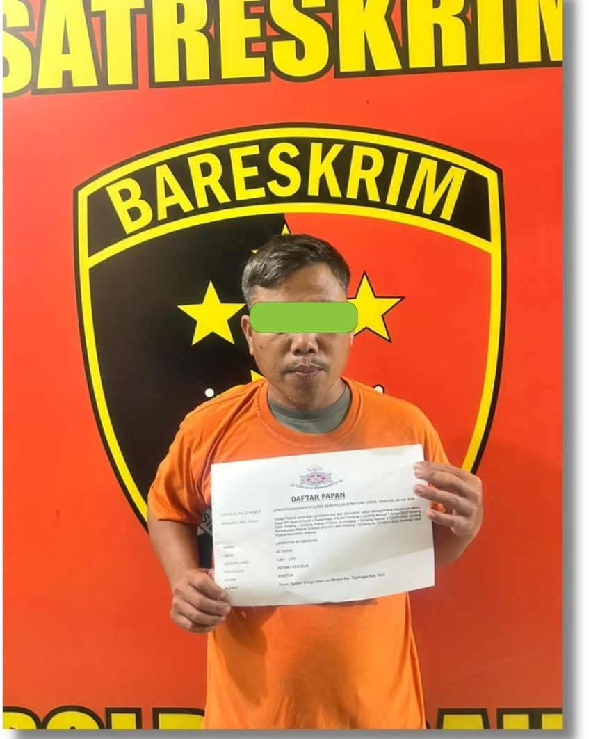 Setubuhi Gadis Semarga, Pria di Tigalingga 'Gol' Ditangkap Polres Dairi
