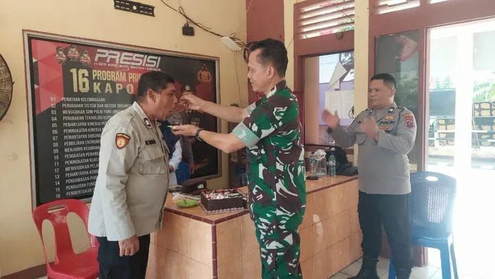 Kodim 0207/Simalungun Datangi Polsek, Perkuat Sinergi TNI-Polri di HUT Bhayangkara ke-80