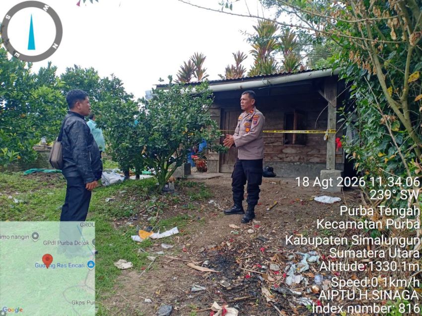 Tim Inafis Sat Reskrim Polres Simalungun dan Polsek Purba Cepat Tindak Lanjuti Penemuan Mayat