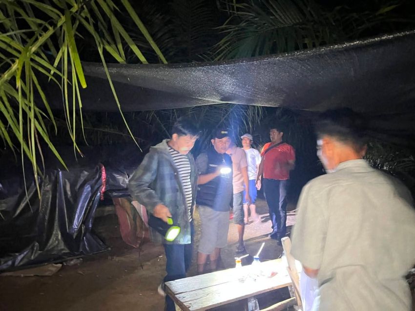 Polsek Bilah Hulu Gerebek Pondok Perkebunan, Alat Pemakaian Narkoba Ditemukan
