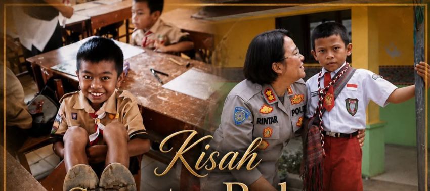 Kisah Kapolres Samosir AKBP Rina Sry Nirwana Tarigan Ganti Sepatu Bolong Siswa SD Tuai Pujian Netizen
