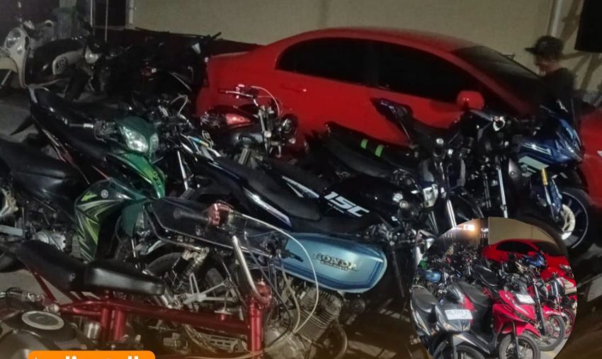 Polsek Balige Amankan 22 Unit Sepeda Motor Knalpot Brong, Polisi Akan Razia Rutin