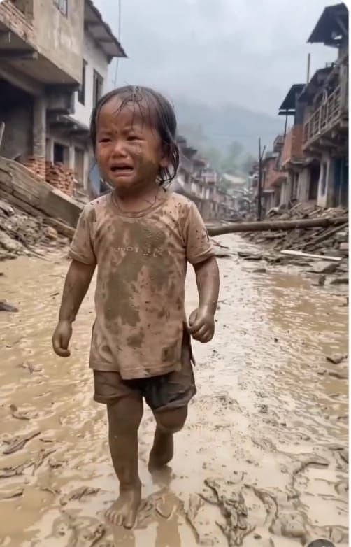 Potret Menyedihkan Anak-Anak Korban Banjir Bandang di Nepal, Lihat Foto-fotonya...
