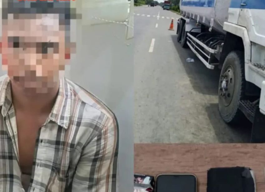 Sopir Truk Tangki Asal Aceh 'Gol'  Asyik Nyabu di Jalinsum Sergai