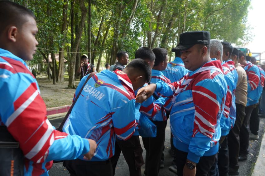 81 Orang Anggota Kwarcab Pramuka Asahan Dilepas Ke Jamnas XII Cibubur