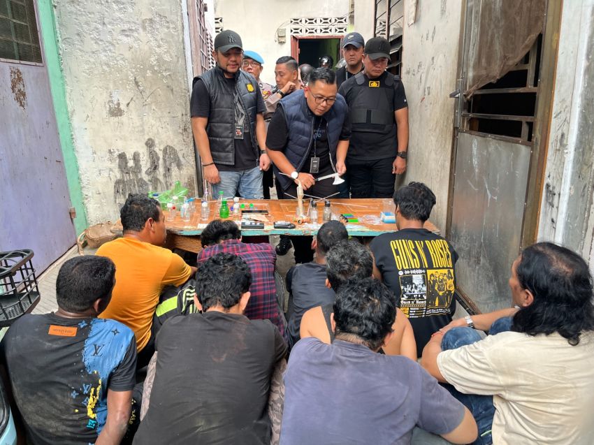 Dua Sarang Narkoba Mangkubumi Digerebek, 2 Pengedar 7 Pemakai Diciduk