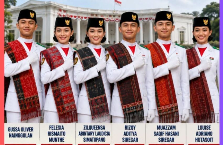 76 Personel Paskibraka dari 38 Provinsi, 6 Orang Batak, Cek Profilnya