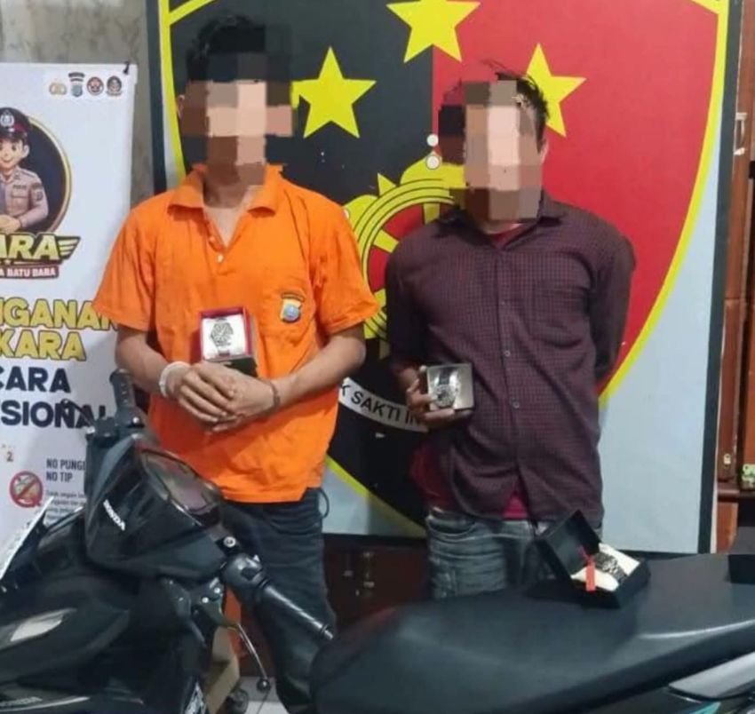 Polres Batu Bara Ungkap Kasus Tindak Pidana Curat, Honda Vario dan Jam Tangan Disikat