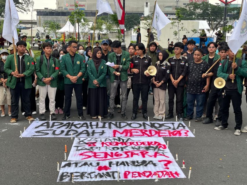BEM USU Gelar Aksi Refleksi Kemerdekaan, 8 Tuntutan untuk Prabowo-Gibran
