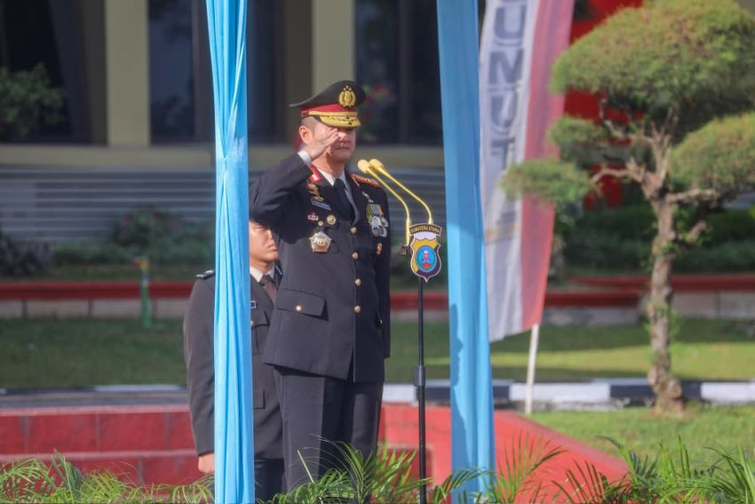 Upacara HUT ke-81 Kemerdekaan RI Di Polda Sumut Berlangsung Khidmat