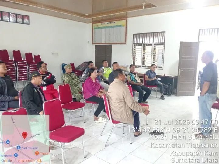 Cegah Curanmor, Bhabinkamtibmas Polsek Tigapanah Gandeng Pemerintah Desa