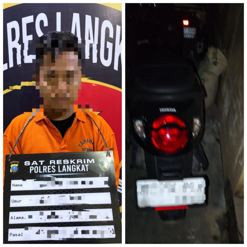 7 Pelaku Curas di 4 Lokasi di Langkat Digulung, 2 Sajam dan 2 Sepeda Motor Diamankan