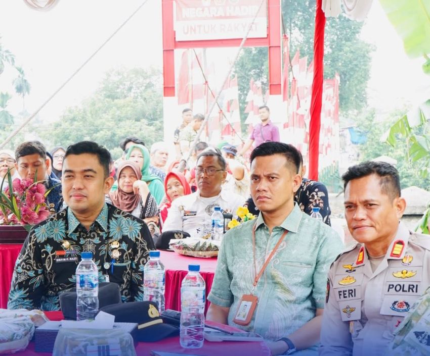 Khairul Azmi Dampingi Pj Sekda Medan Ikuti Peresmian Jembatan Garuda Dan Titik Air Bersih Secara Daring