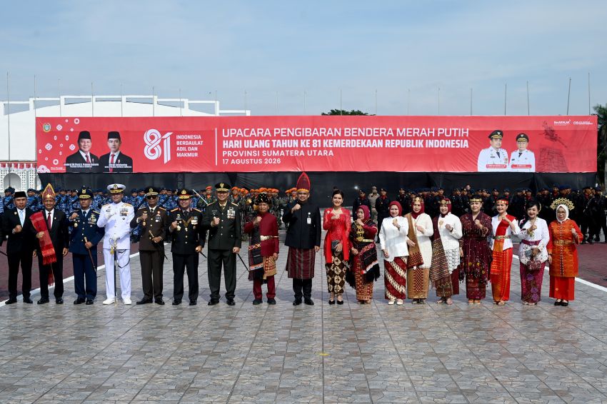 Bobby Nasution Pimpin Upacara HUT RI dari Tengah Lapangan, Tekankan Inflasi dan Pemerataan Pembangunan