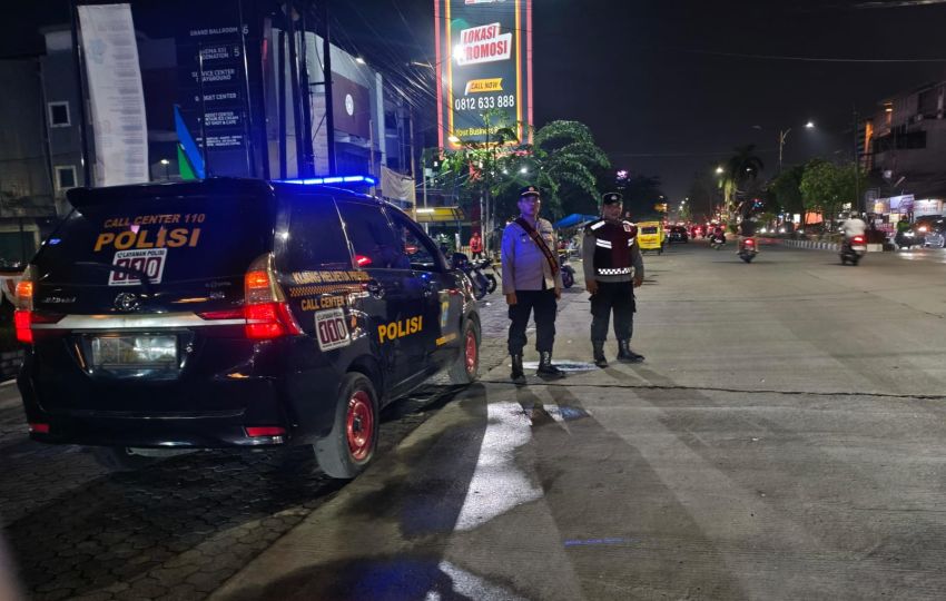 Patroli Polsek Medan Helvetia Sisir Lokasi Rawan Geng Motor dan Tawuran