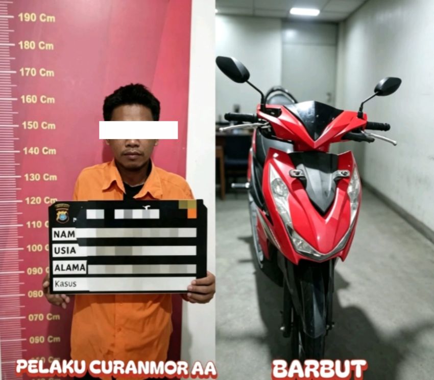 Pernah Nyangkut Tak Jera, Beraksi Lagi di Rumah Warga, Residivis Curanmor Diciduk