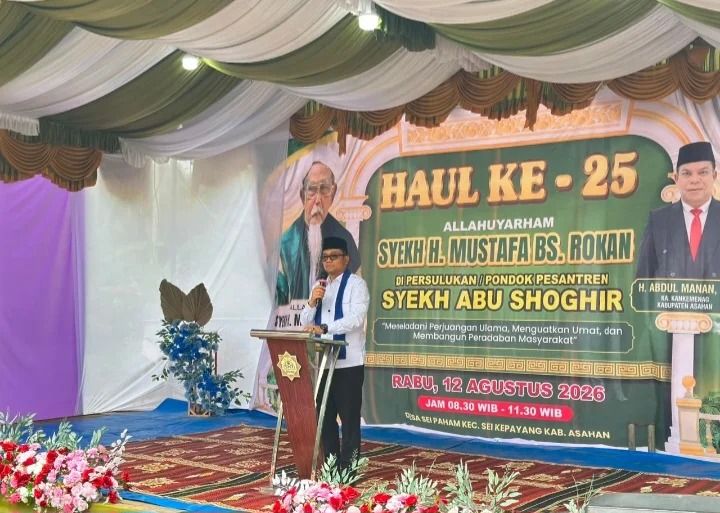Wakil Wali Kota Tanjungbalai Hadiri Haul ke-25 Allahuyarham Syekh H Mustafa BS Rokan