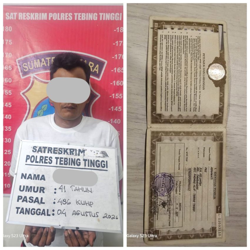 Jatanras Elang Sakti Polres Tebing Tinggi Amankan Terduga Pelaku Penggelapan Sepeda Motor