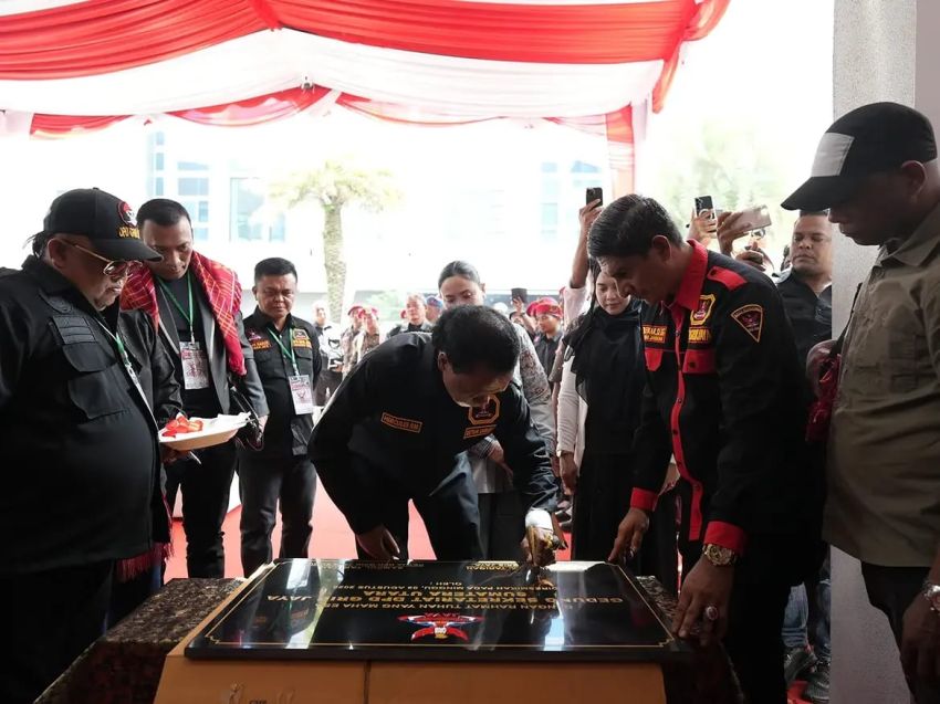 Resmikan Kantor DPD Sumut, Hercules Minta Kader GRIB Tak Minder Dicap Organisasi Preman