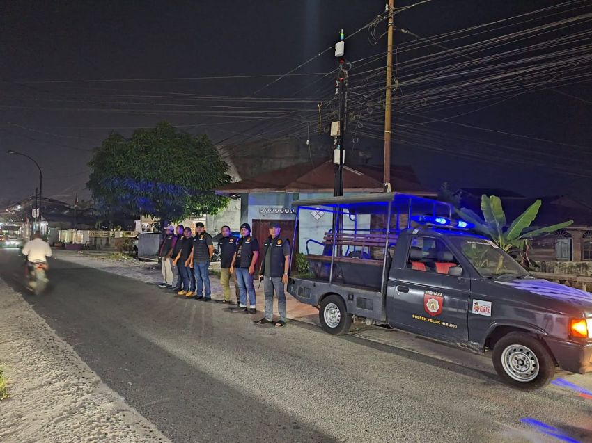 Polsek Teluk Nibung Gencar Patroli Malam Ciptakan Suasana Kondusif