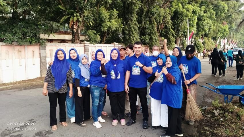 Benny Sembiring Ikut Gotong Royong GLBIA di Binjai Selatan