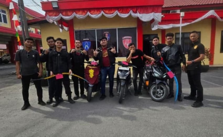 Tim Macan Polres Pelabuhan Belawan Amankan Sajam dan Kendaraan dari Lokasi Perkelahian Massal