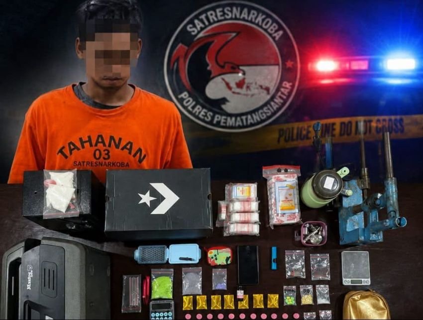 Polres Pematangsiantar Bongkar Penyalahgunaan Narkotika, Sabu, Ekstasi dan Kurir Diamankan