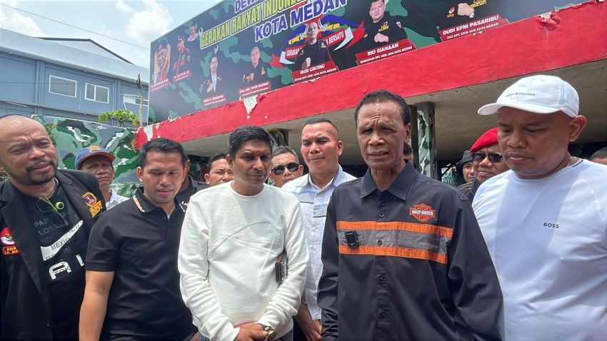 Tinjau "Makan Bersama GRIB" di Medan, Hercules Apresiasi Program Makan Gratis Tanpa APBD