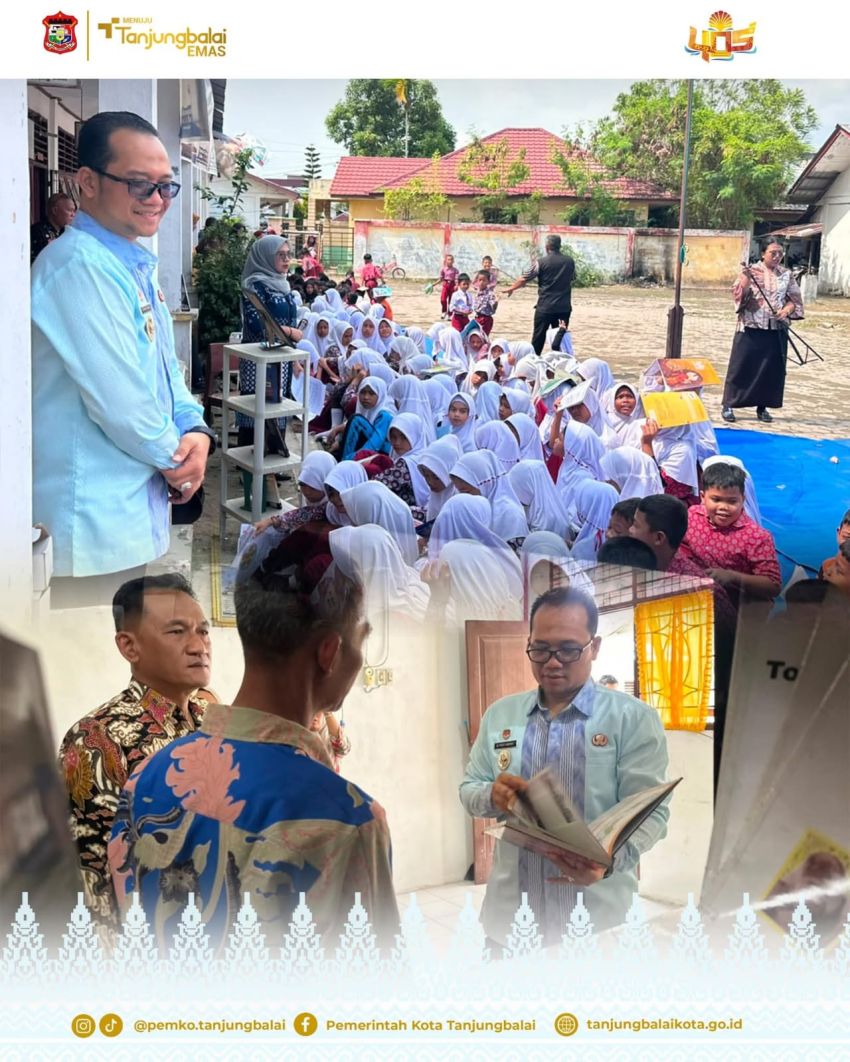 Wakil Wali Kota Tanjungbalai : Perpustakaan Keliling Solusi Cerdas Tingkatkan Literasi dan Minat Baca Para Peserta Didik
