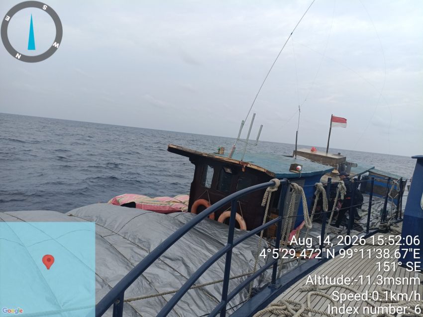 Bawa Balpres, Kapal Motor Tanpa Nama dan ABK Diamankan