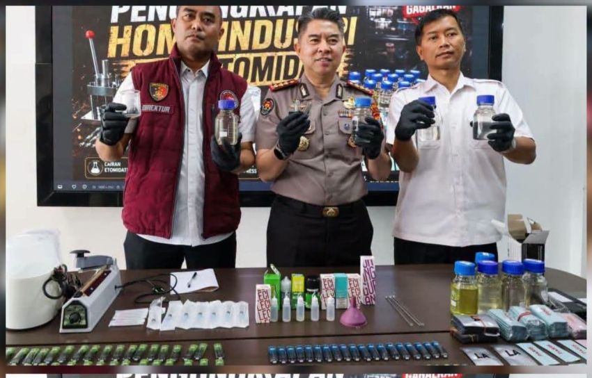 Polda Sumut Bongkar Home Industri Bikin Liquid Vape Mengandung Zat Berbahaya