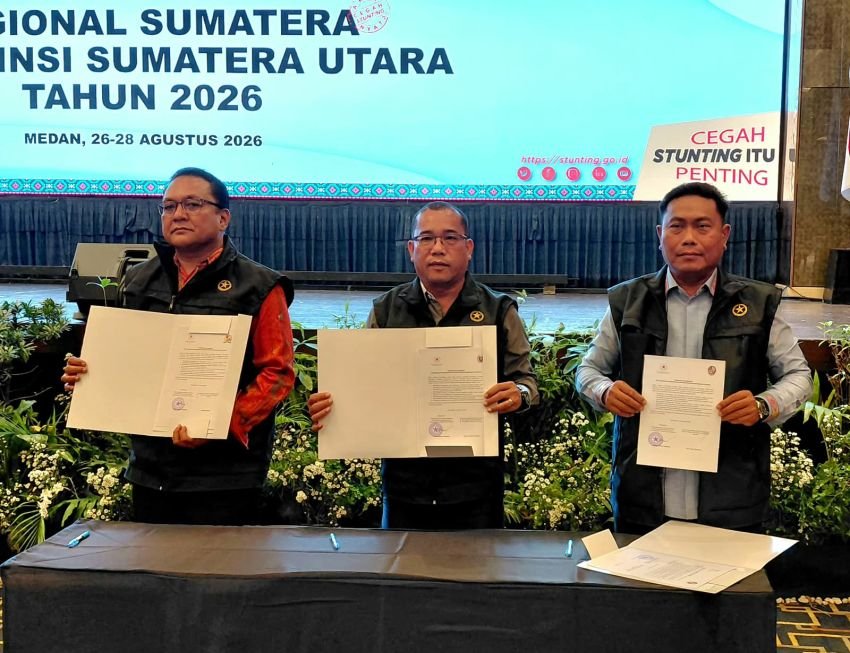 Perkuat Komitmen, Deli Serdang Teken Kesepakatan Bersama Penurunan Stunting