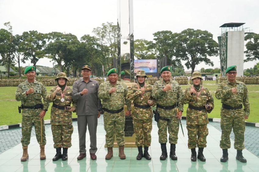 Danrem 022/PT Hadiri Penutupan Diklat SPPI KDKMP/KNMP di Rindam l/BB