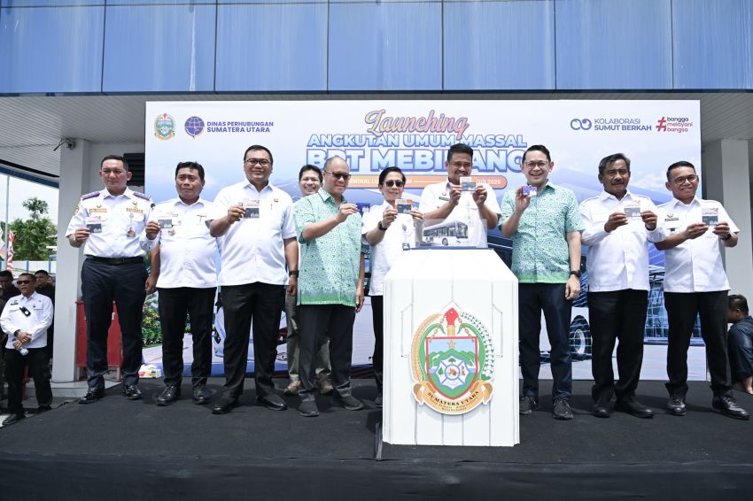 Gubsu Bobby Luncurkan BRT Mebidang, Siapkan Transportasi Terintegrasi dan Sekali Bayar