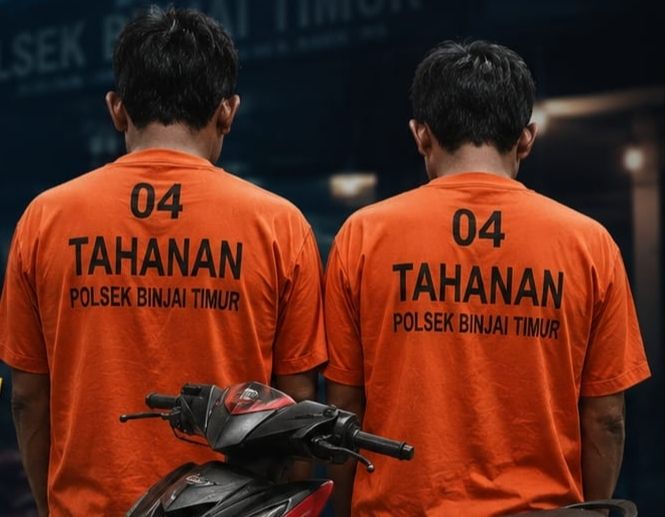 Polsek Binjai Timur Ringkus 2 Pelaku Curanmor