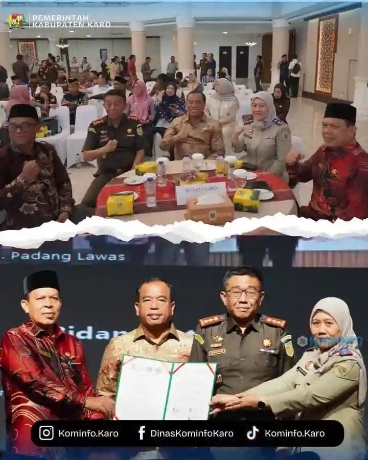 Bupati Karo Teken MoU Percepatan Pendaftaran Tanah Wakaf