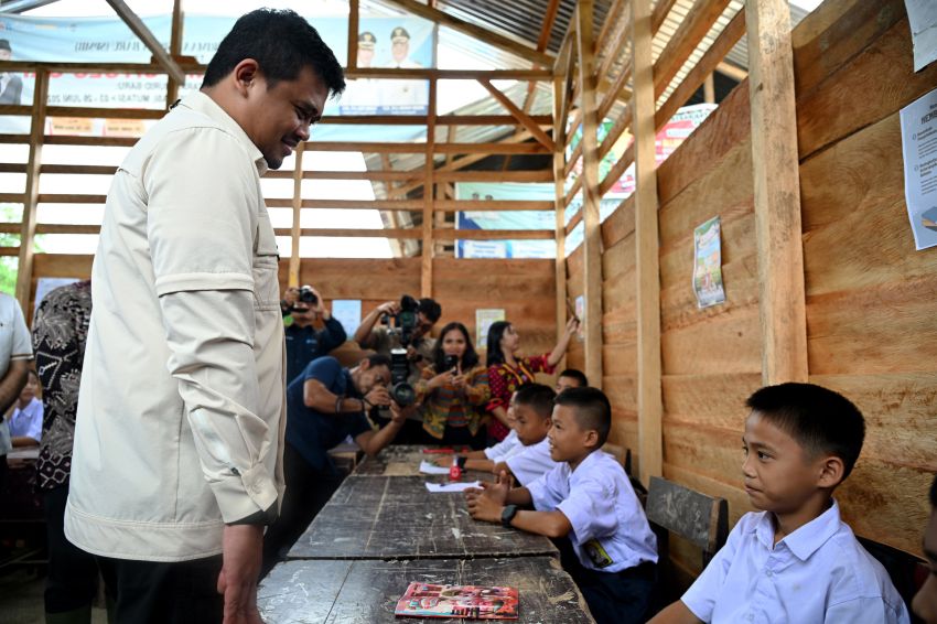 Gubernur Bobby Nasution Wujudkan Impian SMPN 4 Sitolu Ori Miliki Gedung Permanen