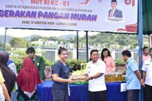Wali Kota Sibolga Bersama Forkopimda Hadiri Gerakan Pangan Murah