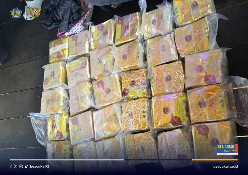 Bea Cukai dan Polri Temukan 30 Kg Sabu dalam Kemasan Teh Tiongkok di Perairan Asahan