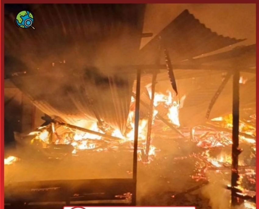 7 Unit Rumah di Desa Lau Kersik, Kecamatan Gunung Sitember, Dairi Diamuk Sijago Merah