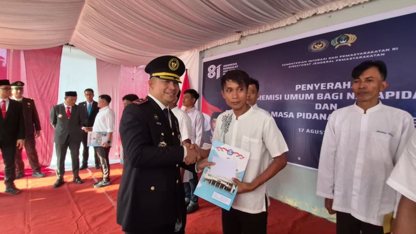 638 Warga Binaan Lapas Tanjungbalai Asahan Terima Remisi Umum, 17 Napi Langsung Bebas