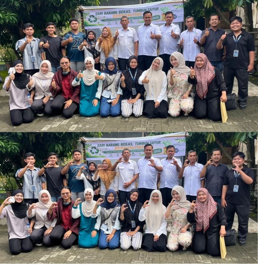 Mahasiswa KKN Kembangkan Taman Hidroponik di Pulo Dogom
