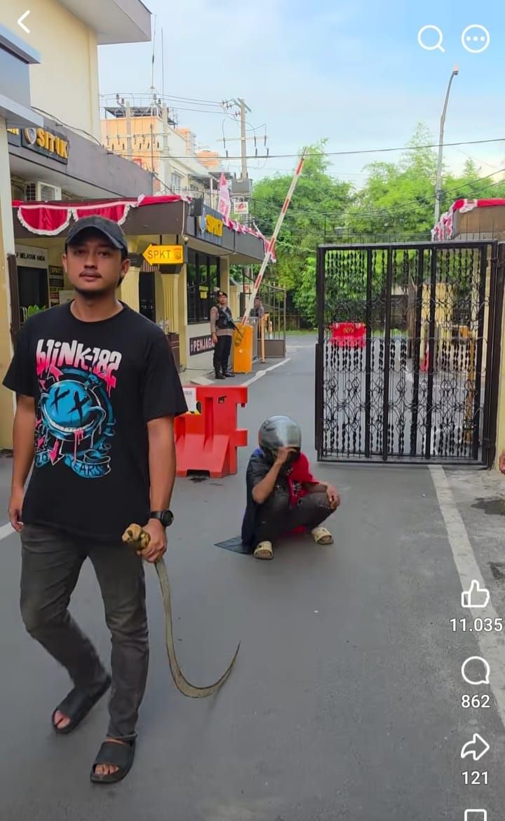 Polisi Amankan Remaja Pemilik Akun Instagram Geng Motor di Medan